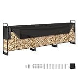 VEVOR Range Bûches Extérieur 386x36x117 cm Abri Bois Chauffage avec Housse