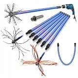 Cyklon Kit de Ramonage 11m sur Perceuse - Canne Ramonage Rotatif